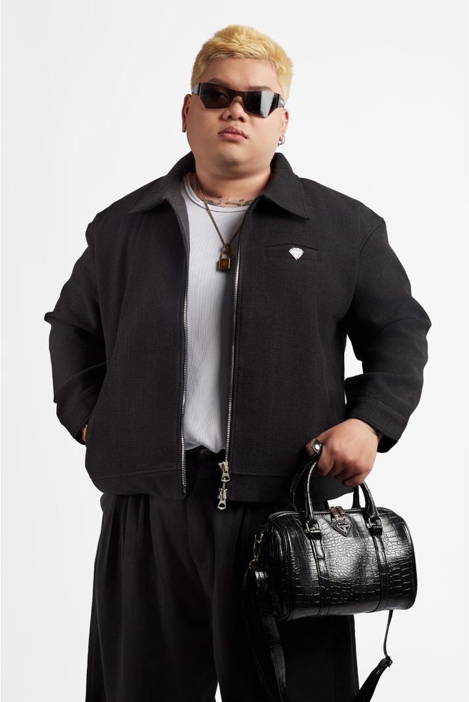 RICHNESS DUST WOOL JACKET (BLACK)