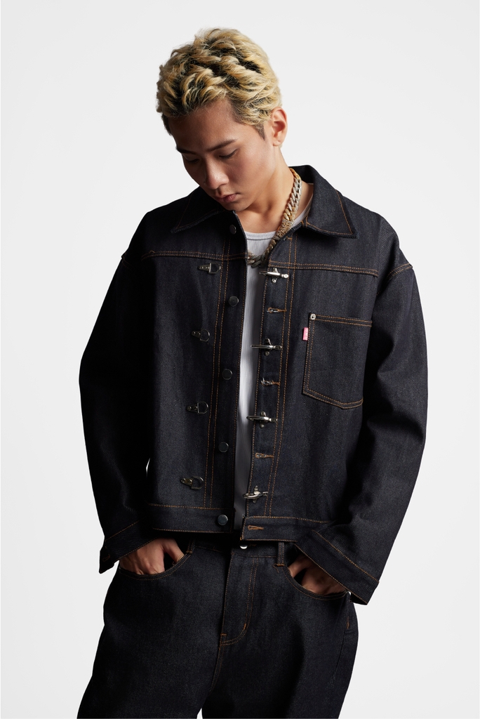 RICHNESS DIAMOND INDIGO RAW DENIM JACKET