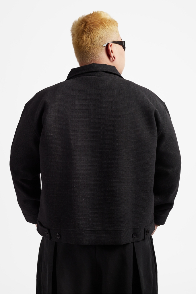 RICHNESS DUST WOOL JACKET (BLACK)