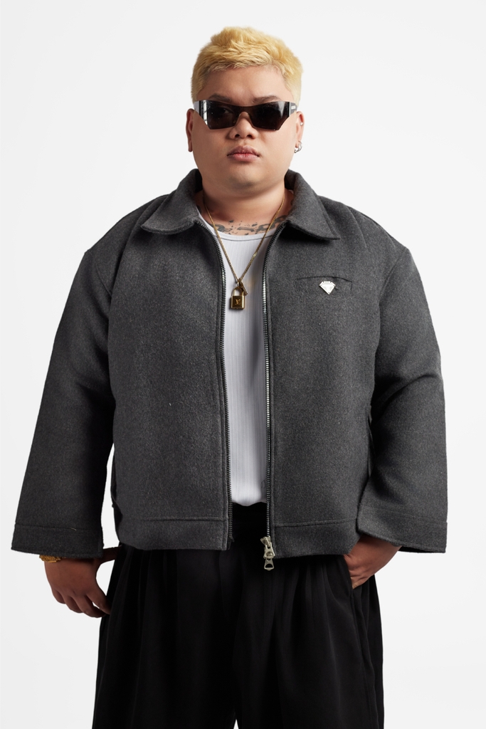RICHNESS DUST WOOL JACKET (GREY)