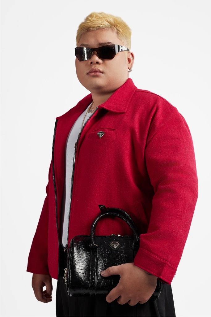 RICHNESS DUST WOOL JACKET (RED)
