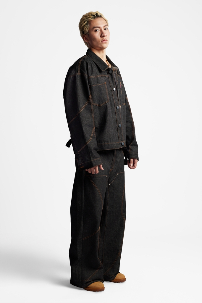 RICHNESS DIAMOND SELVEDGE RAW DENIM JACKET