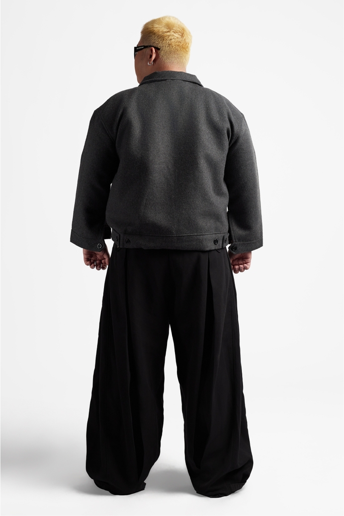 RICHNESS DUST WOOL JACKET (GREY)