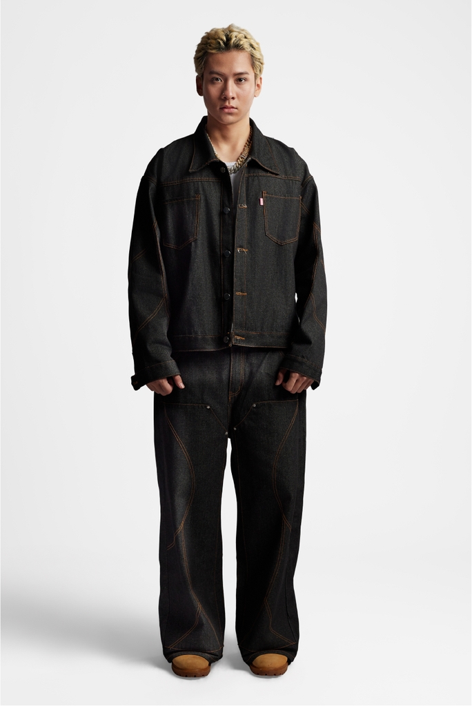 RICHNESS DIAMOND SELVEDGE RAW DENIM JACKET