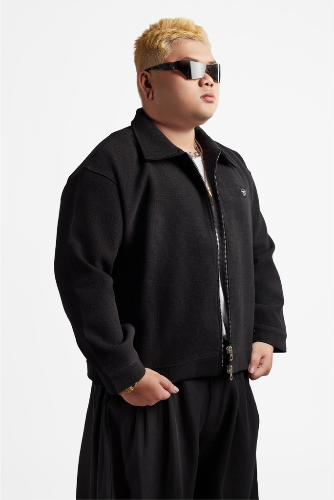 RICHNESS DUST WOOL JACKET (BLACK)