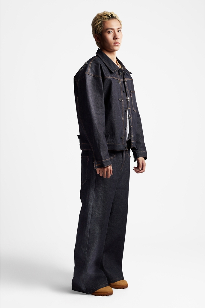 RICHNESS DIAMOND INDIGO RAW DENIM JACKET