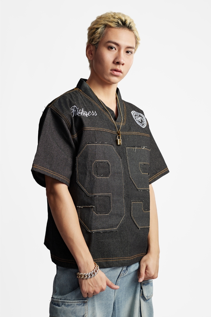 RICHNESS JERSEY RAW SELVEDGE DENIM