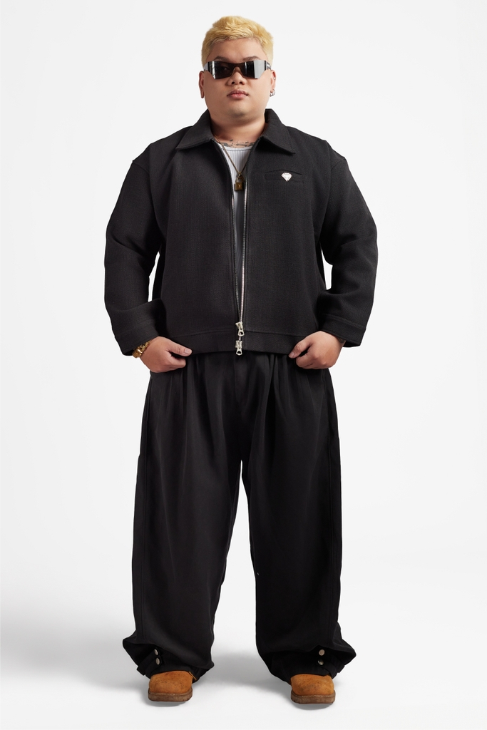 RICHNESS DUST WOOL JACKET (BLACK)