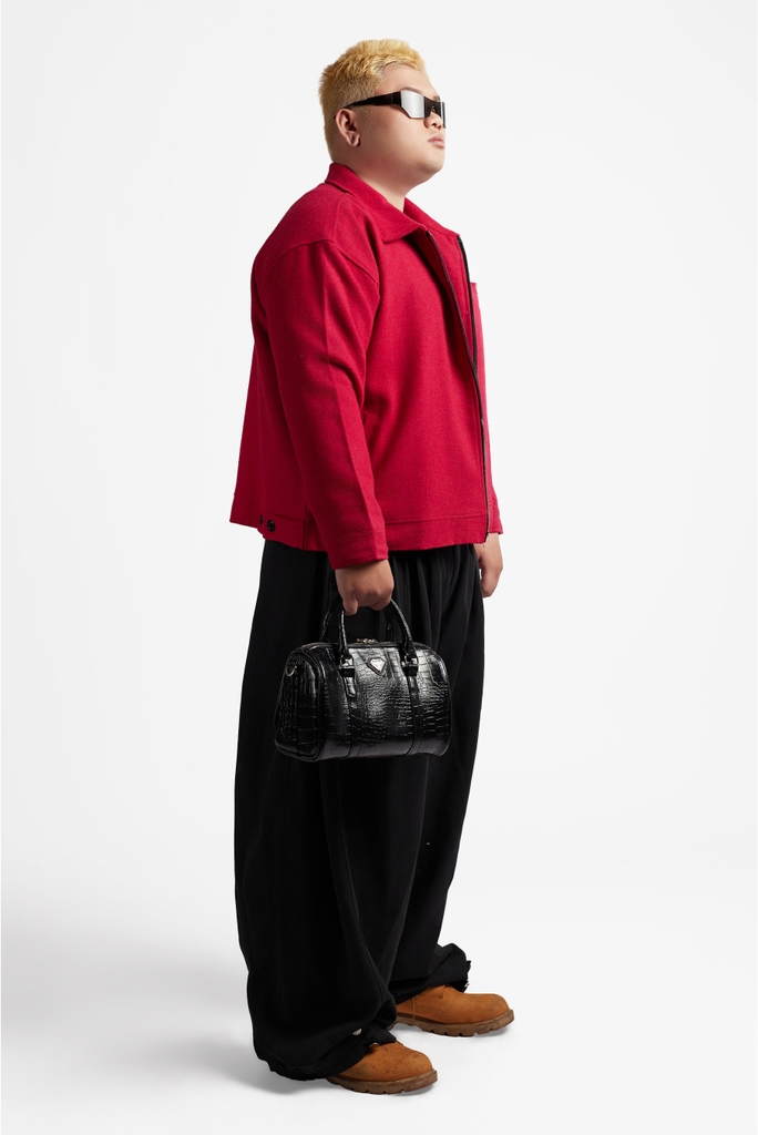 RICHNESS DUST WOOL JACKET (RED)