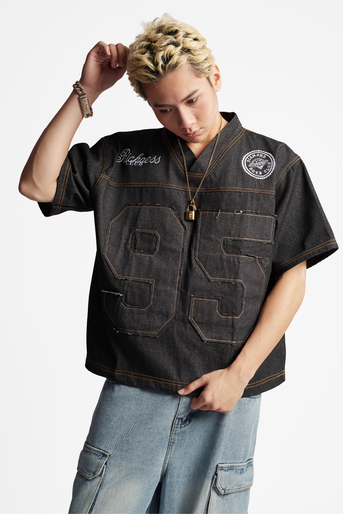 RICHNESS JERSEY RAW SELVEDGE DENIM