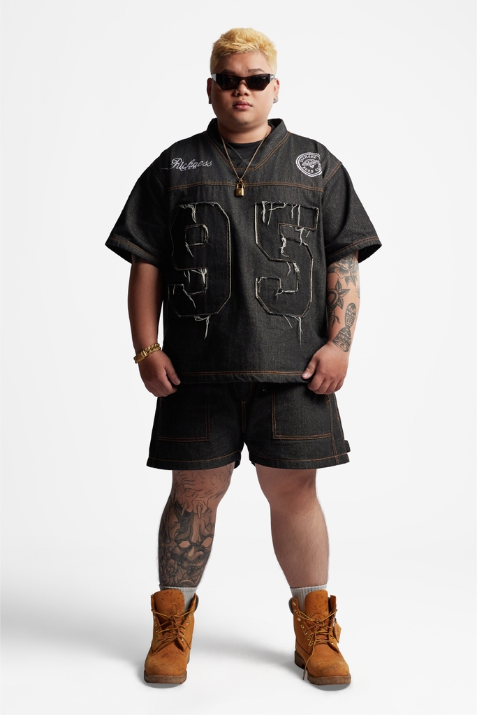 RICHNESS SELVEDGE RAW DENIM SHORT (BLACK)