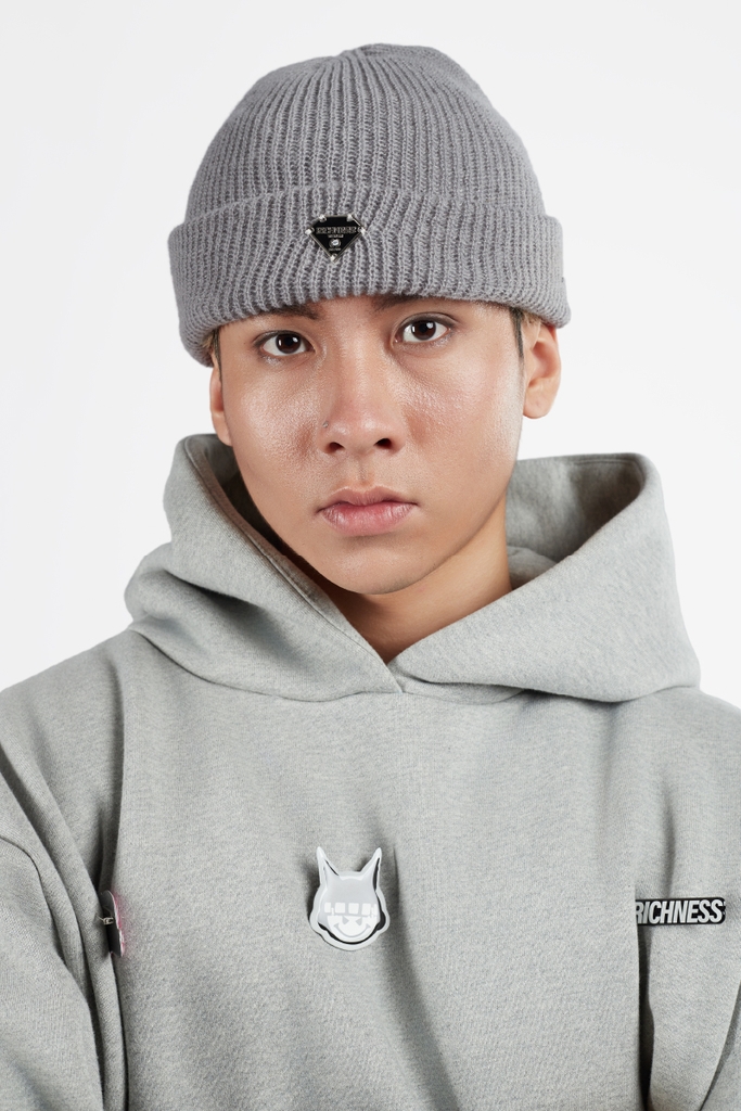 RICHNESS CORE KNIT WOOL HAT (GREY)