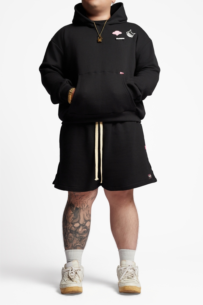 RICHNESS BOXING SWEATSHORTS (BLACK)