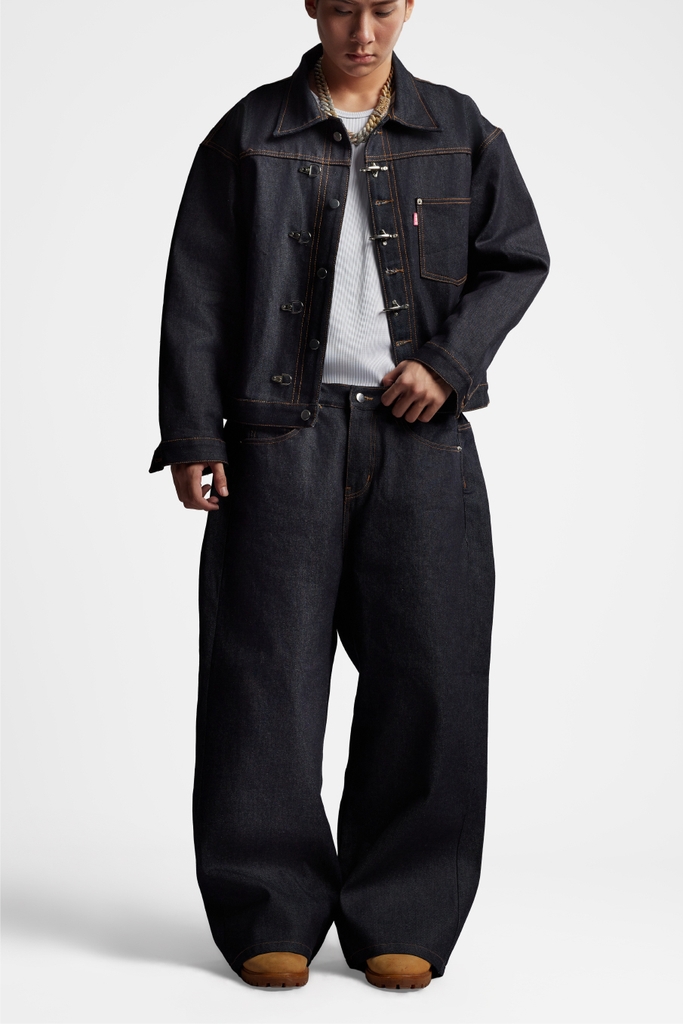 RICHNESS DIAMOND INDIGO RAW DENIM PANTS