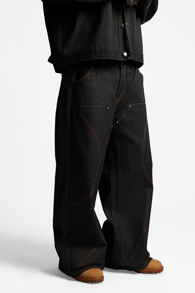RICHNESS DIAMOND SELVEDGE RAW DENIM PANTS
