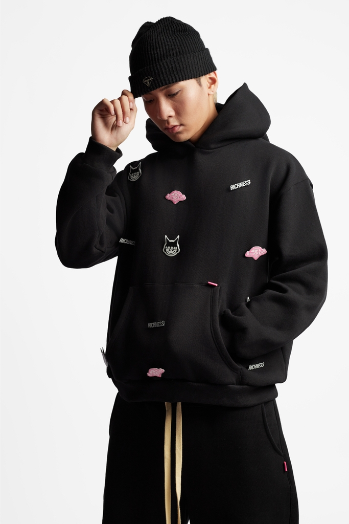 RICHNESS CORE KNIT WOOL HAT (BLACK)