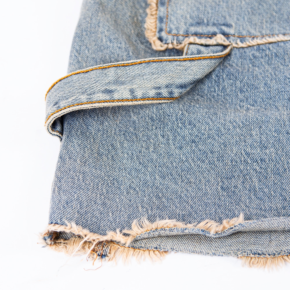 RICHNESS DENIM SHORT JEANS WASHED (SAND BLUE)
