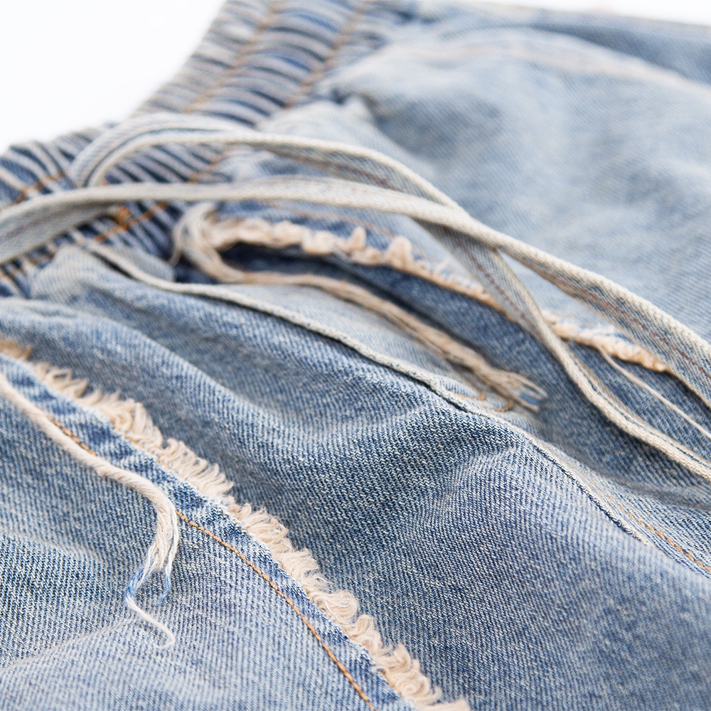 RICHNESS DENIM SHORT JEANS WASHED (SAND BLUE)