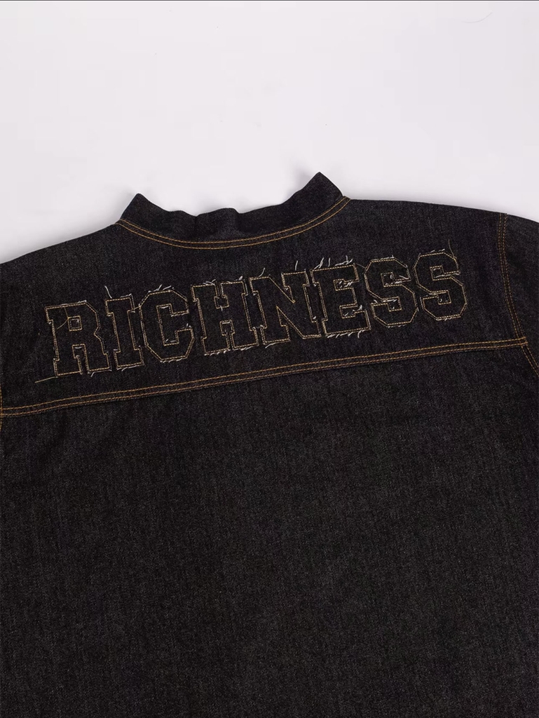 RICHNESS JERSEY RAW SELVEDGE DENIM