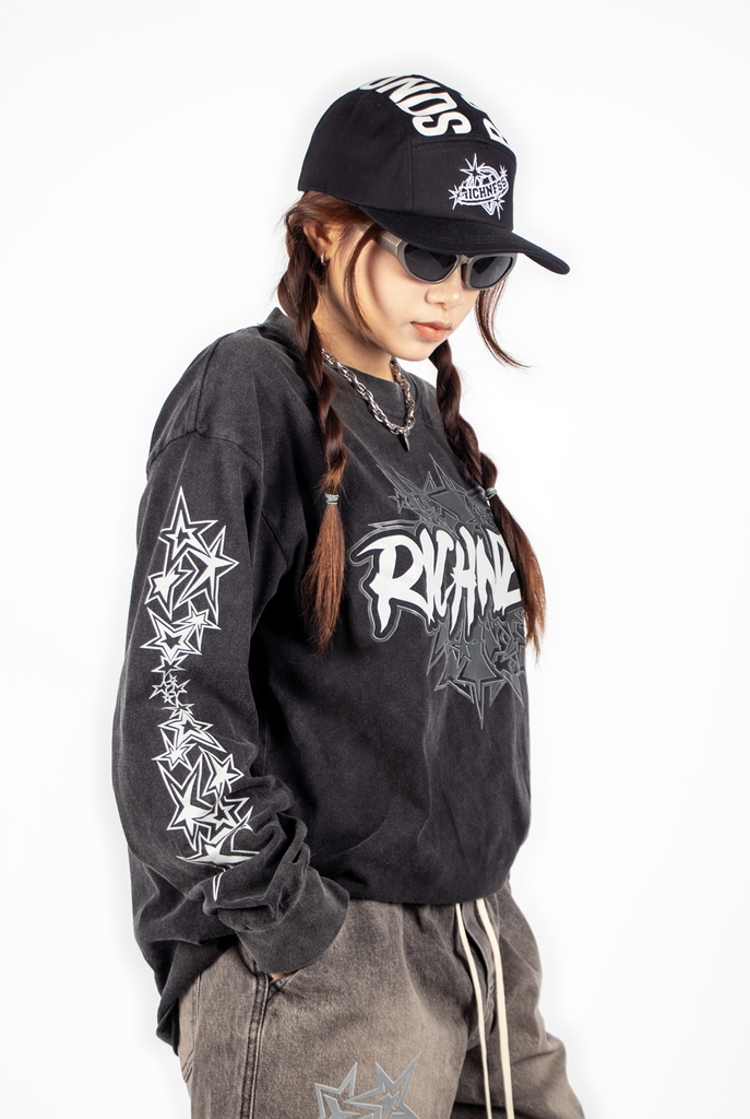RICHNESS ALL-STAR LONG SLEEVES T-SHIRT WASHED