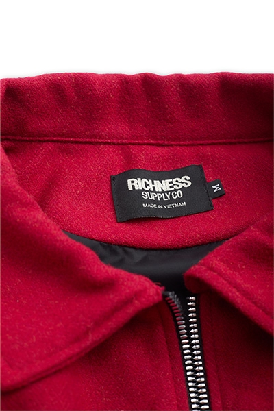 RICHNESS DUST WOOL JACKET (RED)