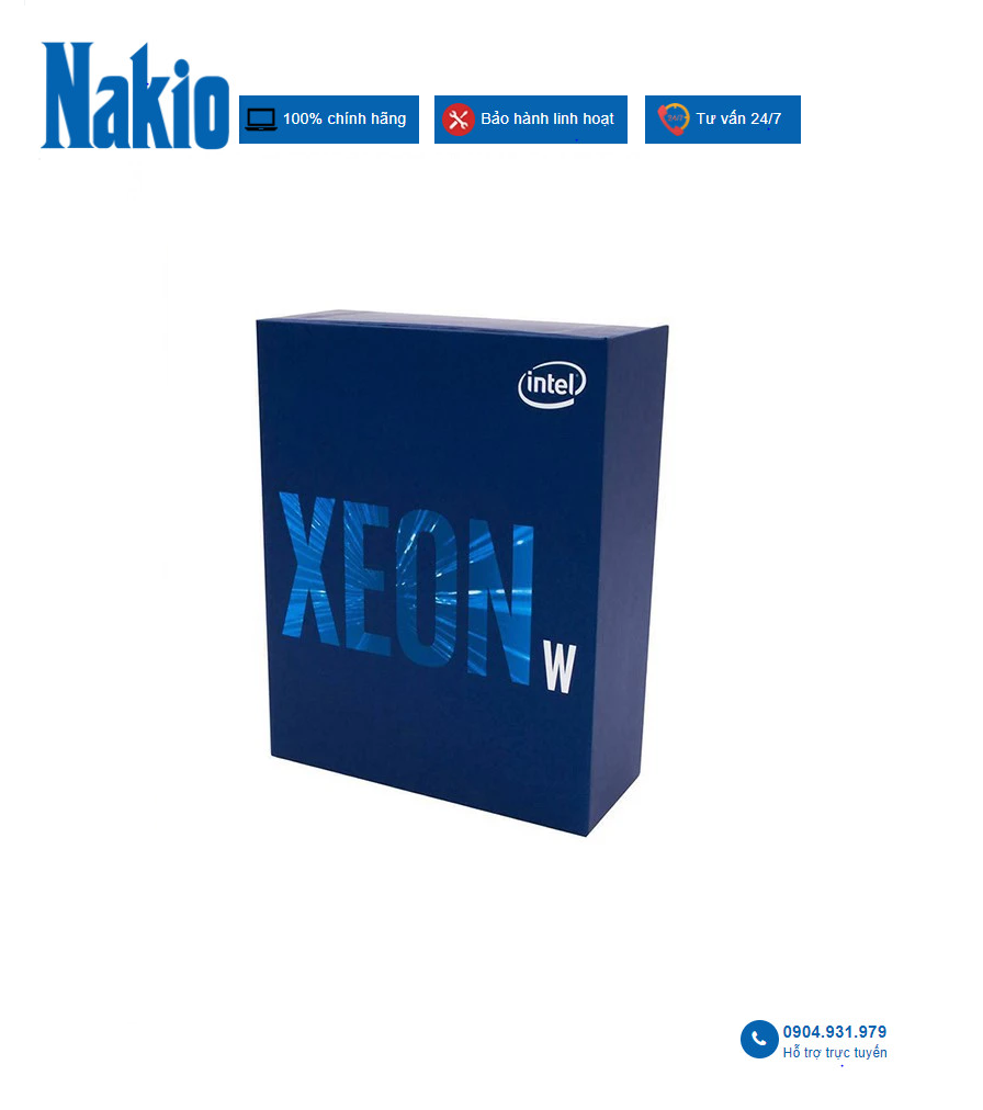 CPU Intel Xeon W-1250P (4.1 GHz turbo up to 4.8 GHz, 6 nhân 12 luồng, 12MB Cache, 125W)