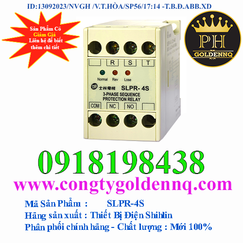 RELAY BẢO VỆ PHA - MẤT PHA SLPR-4S | Công Ty Quốc Tế Golden NQ