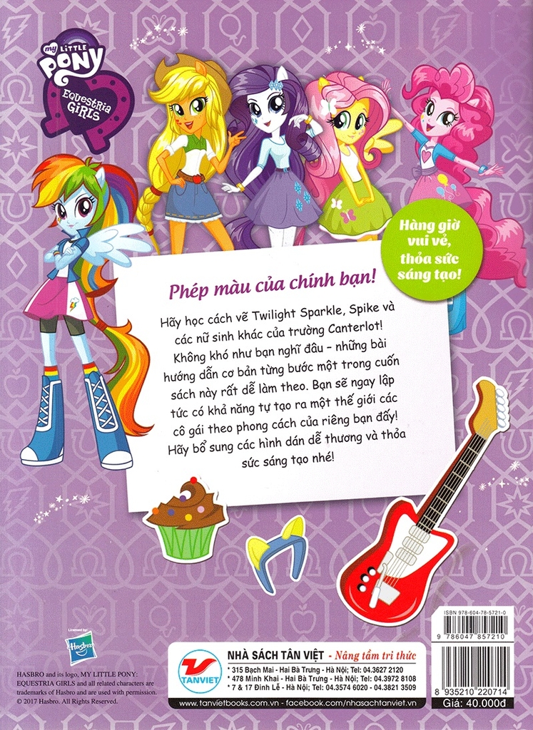 My Little Pony - Học Vẽ Thật Thú Vị! (Hình Dán) | Sách Bán Chạy - Nơi Khơi  Nguồn Tri Thức