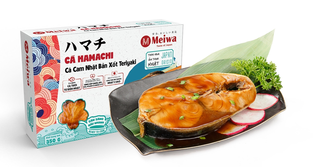 Cá Hamachi - Cá Cam Nhật Bản Xốt Teriyaki Meiwa I Hộp 350gr