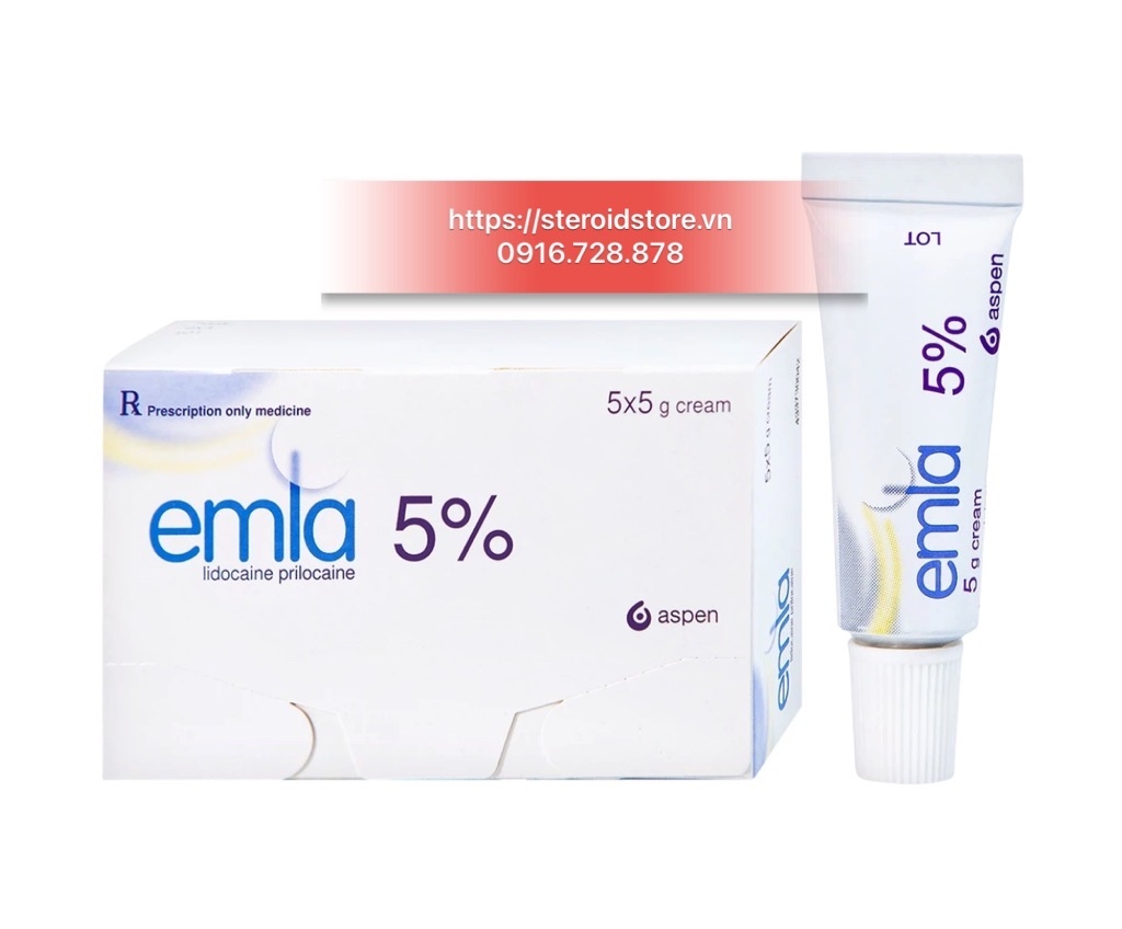 Emla 5% ( Lidocaine 5%) Gel Bôi Chống Xuất Tinh Sớm - Hãng Aspen