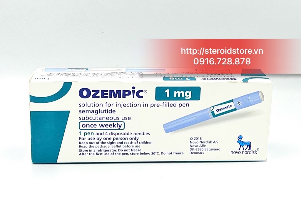 OZEMPIC 1MG ( Semaglutide 1mg) Hãng Novo Nordisk Hộp 1 Bút 4 Liều Tiêm