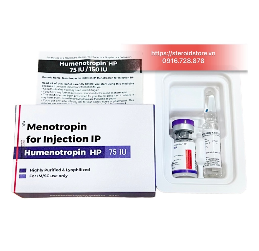 Menotropin IVF M 75IU (HMG 75IU) Hộp 1 Ống - Hãng Shree Venkatesh (Ấn Độ)