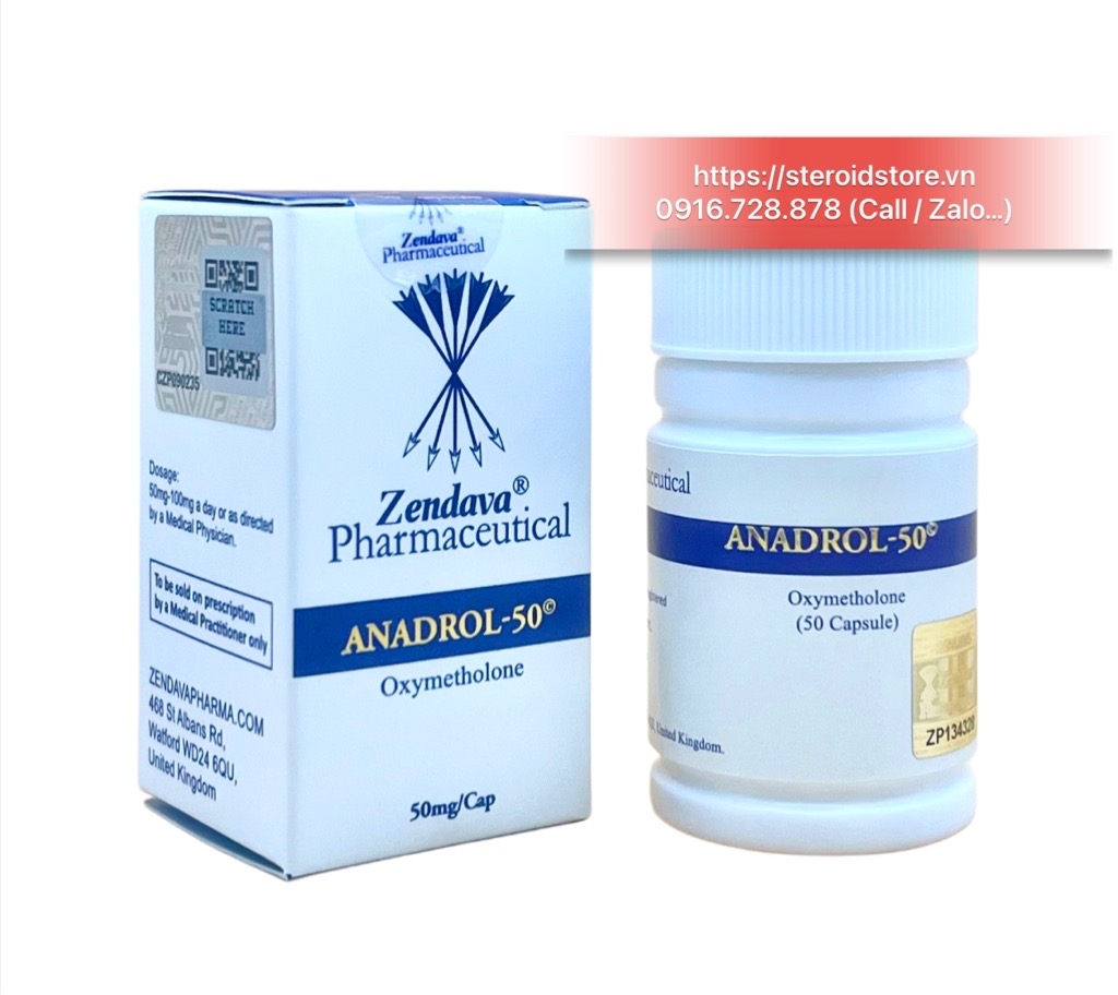 Anadrol 50 (Oxymetholone 50mg) Hãng Zendava - Hộp 50 Viên