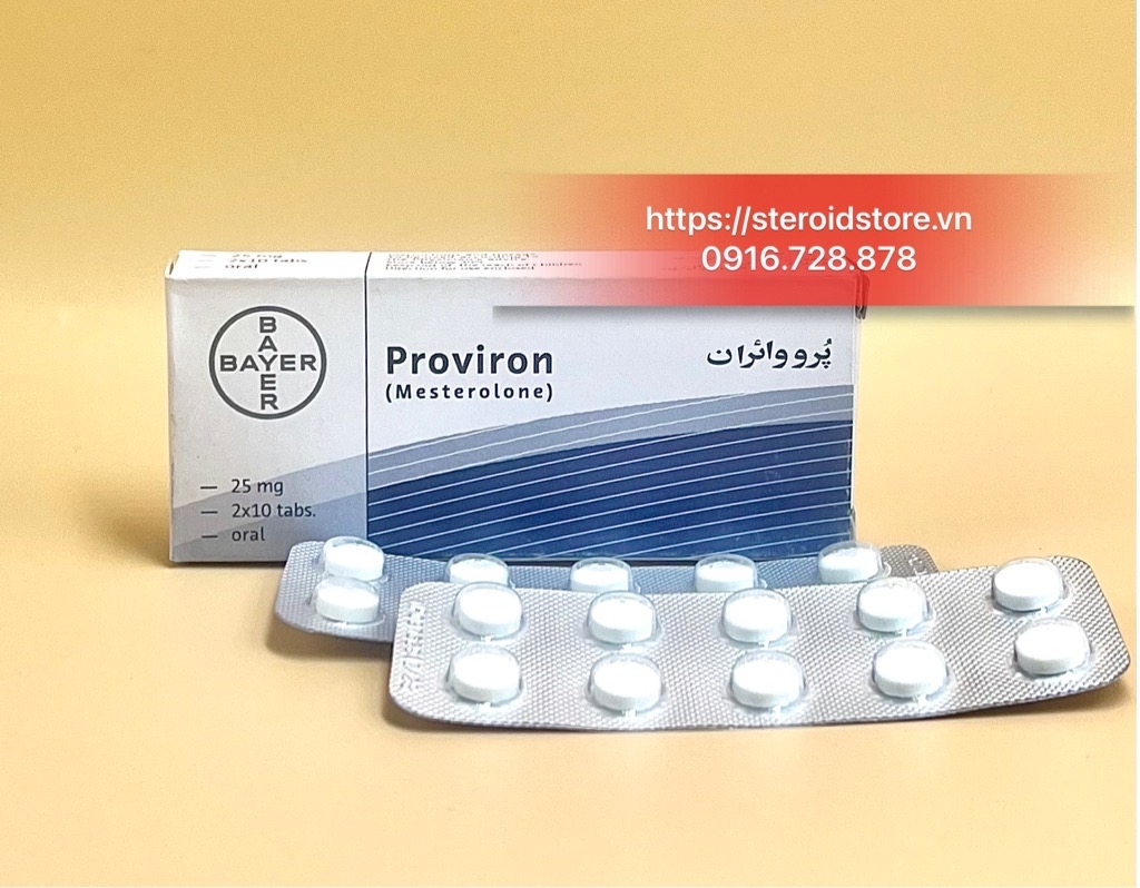 PROVIRON 25MG (MESTEROLONE 25MG) - HÃNG BAYER - HỘP 1 vỉ 20 viên