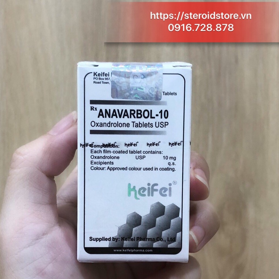 Anavarbol 10  (Oxandrolone 10mg) - Hãng Keifei - Hộp 100 viên