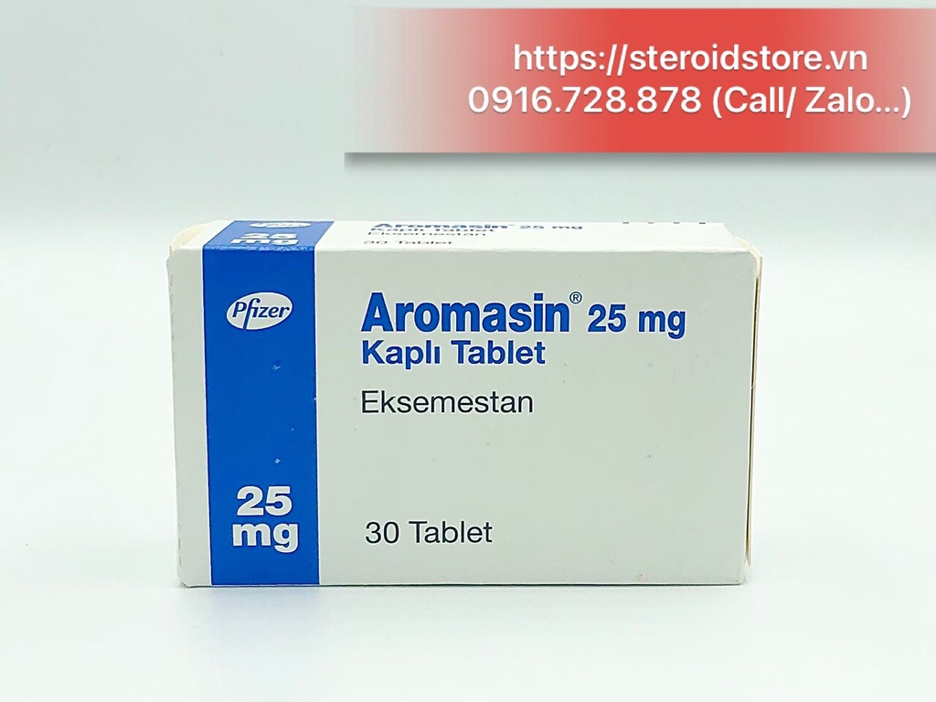 Aromasin 25mg  (Exemestane 25mg) - Hãng Pfizer - Hộp 30 viên