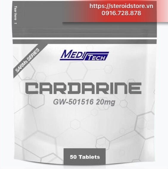 Cardarine (GW 501516 20mg) -SARMs - Chính hãng Meditech - Túi 50 viên