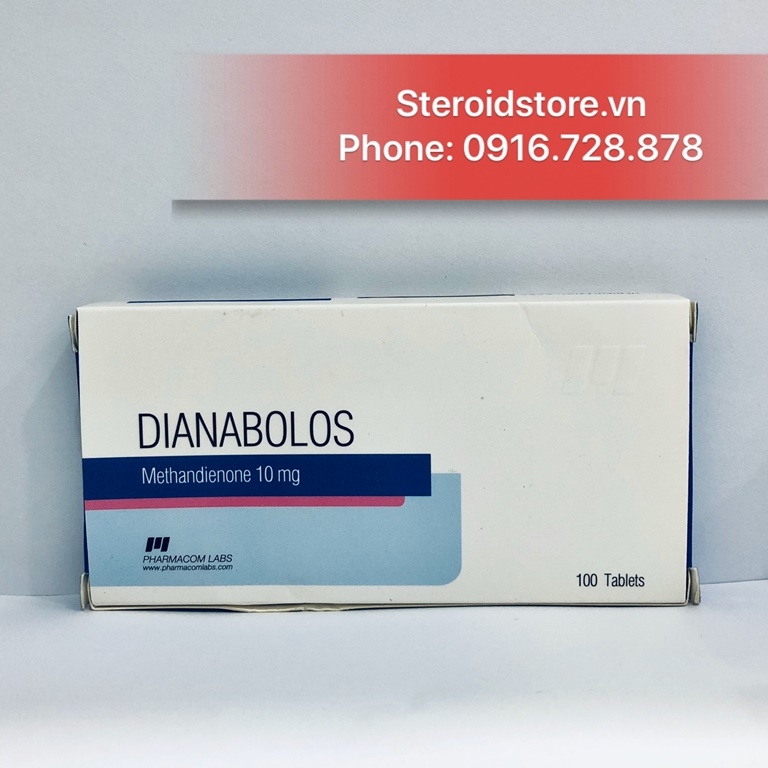 Dianabolos (Dbol) -Methandienone10mg - Hãng Pharmacom Lab -  Hộp 100 viên