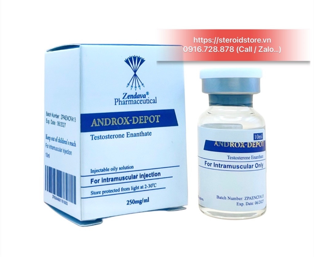 Androx Depot - Test E 250 ( Testosterone Enantate 250mg/ml) - Hãng Zendava Lọ 10ml