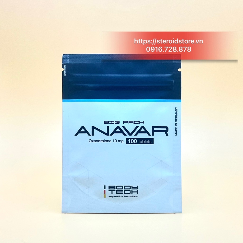 ANAVAR - Oxandrolone 10mg - Hãng Bodytech - Gói 100 Viên