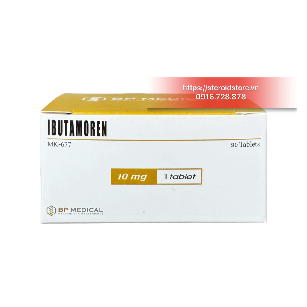 Ibutamoren (MK 677) 10mg - Hãng BP Pharma - Hộp 90 Viên