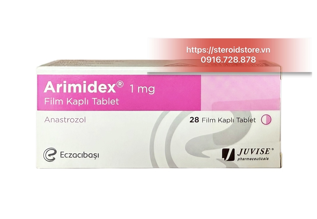 Arimidex (Anastrozol 1mg) - Hãng AstraZeneca - Hộp vỉ 28 viên