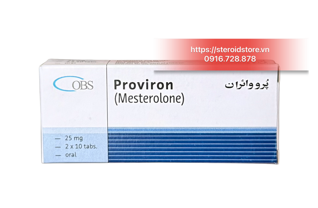 PROVIRON 25MG (MESTEROLONE 25MG) - HÃNG OBS - HỘP 20 viên