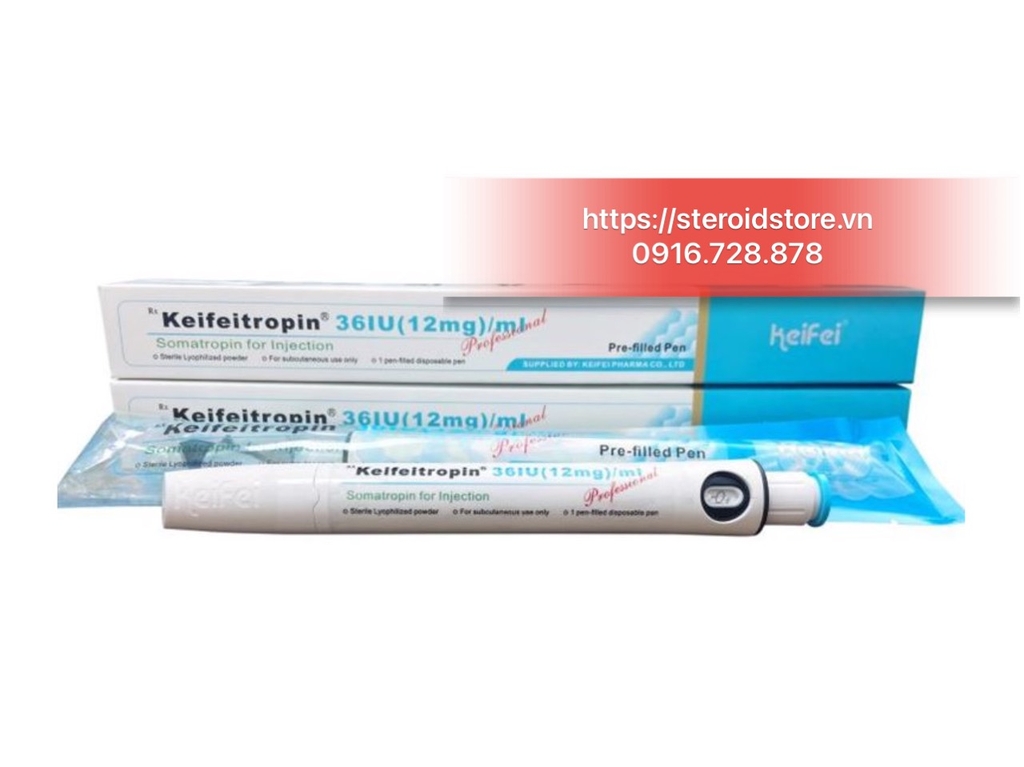 Keifeitropin Pen 12mg 36IU - Bút Tiêm Hormone Tăng Trưởng HGH Somatropin - Hãng Keifei Hộp 1 Bút