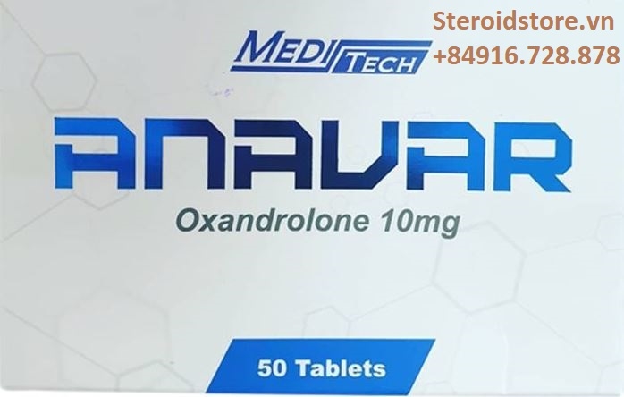 Anavar 10mg  (Oxandrolone 10mg)  - Hãng Meditech - Hộp 50 viên