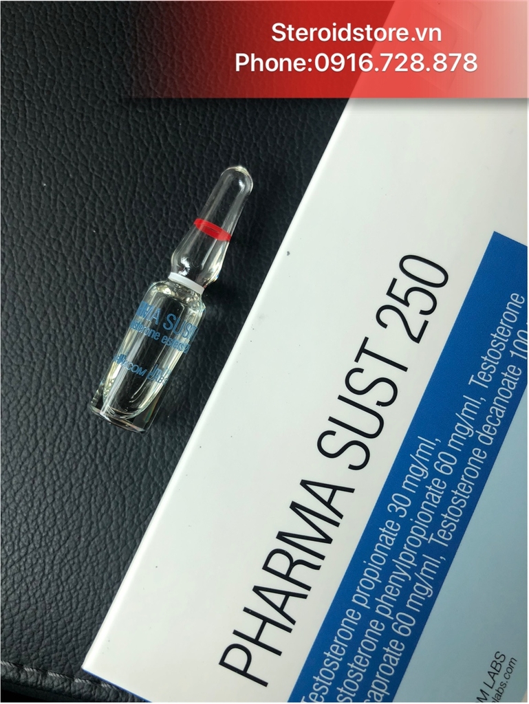 Pharma Sust 250 - Mix 4 Testosterones  - Hãng Pharmacom Lab - Hộp 10 ống 1ml