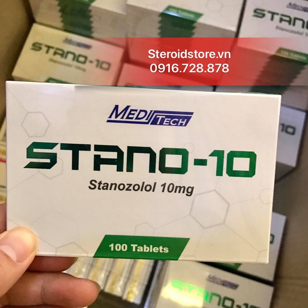 Stano-10  (Stanozolol 10mg )- Hãng Meditech - Hộp 100 viên