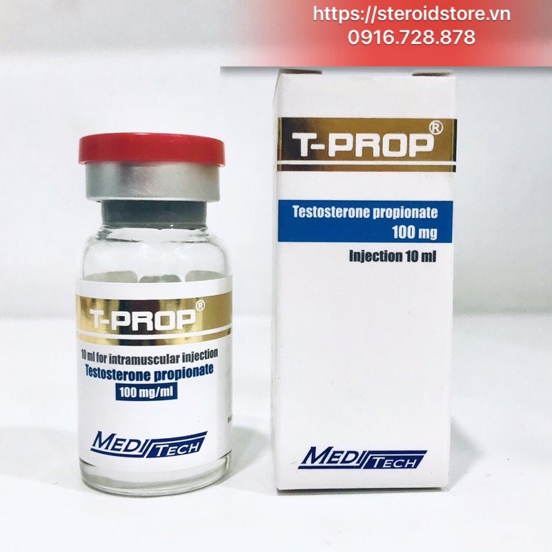 T-Prop (Testosterone Propionate 100mg)- Test P- Meditech - Lọ 10ml