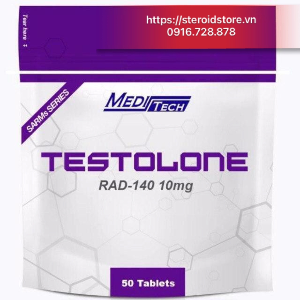 Testolone (RAD 140 10mg) -SARMs - Chính hãng Meditech - Túi 50 viên