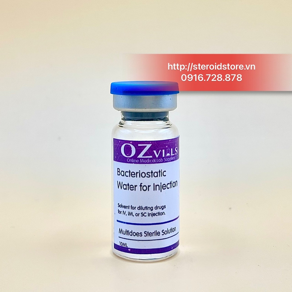 Bacteriostatic Water for Injection - Nước kìm khuẩn pha tiêm - Lọ 10ml